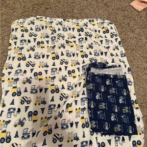 Baby boy receiving blankets